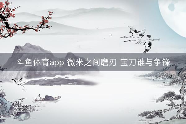 斗鱼体育app 微米之间磨刃 宝刀谁与争锋
